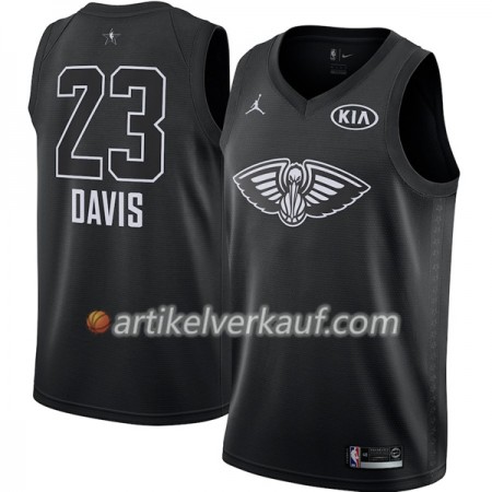 NBA New Orleans Pelicans Trikot Anthony Davis 23 2018 All-Star Jordan Brand Schwarz Swingman - Herren